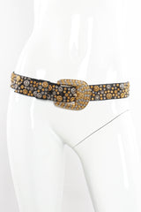 Vintage Michael Morrison Intricate Filigree-Studded Belt on mannequin at Recess Los Angeles