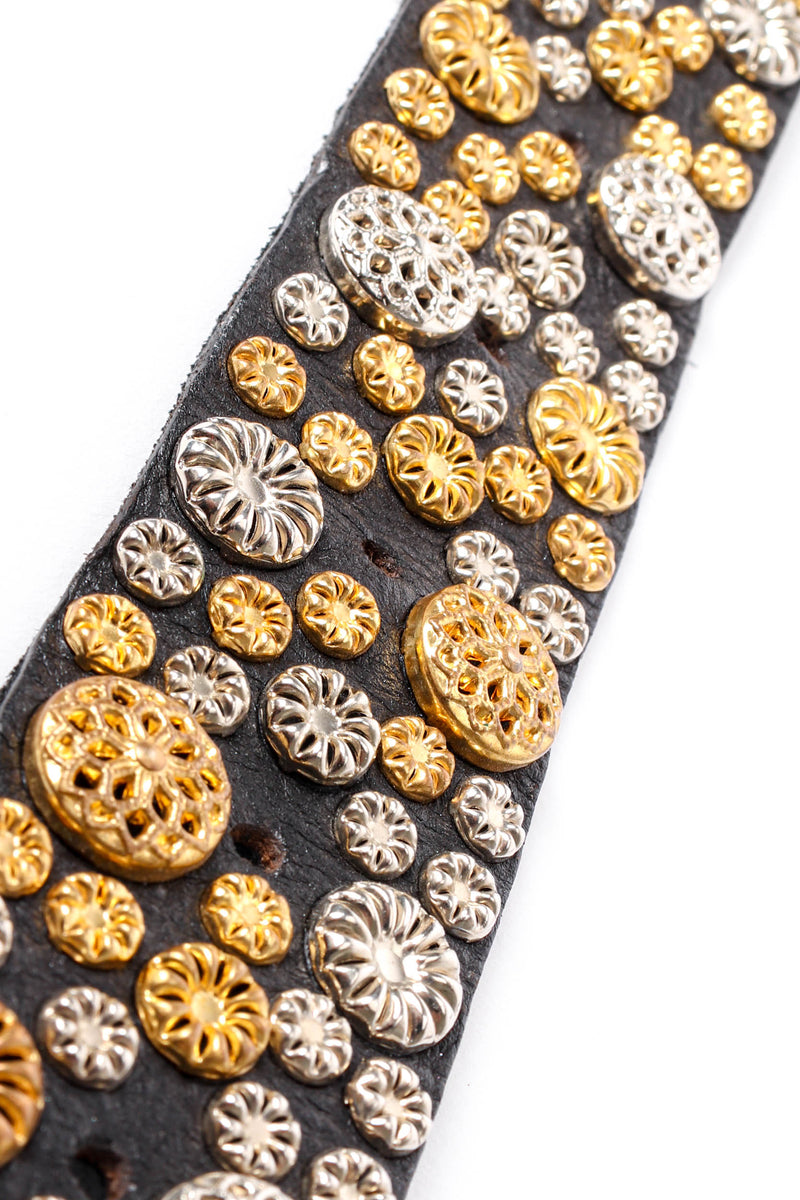 Vintage Michael Morrison Intricate Filigree-Studded Belt crop at Recess Los Angeles