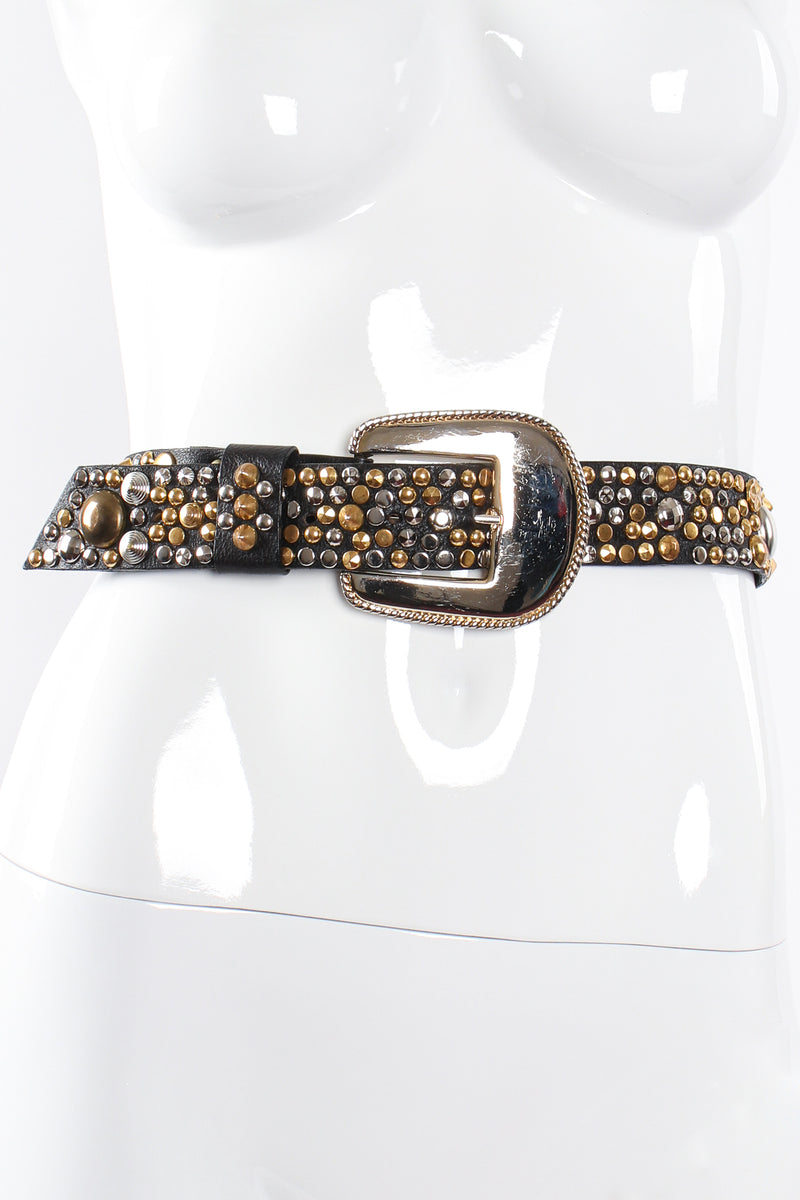 Vintage Michael Morrison Dome Studded Belt on mannequin at Recess Los Angeles