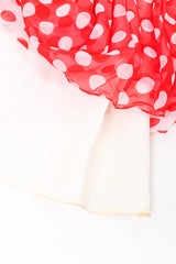 Vintage Mignon Blooming Polka Dot Dress staining on hemline detail @ Recess LA