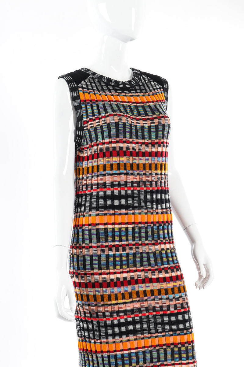 Chunky Knit Ribbed Maxi Dress on Mannequin @recessla