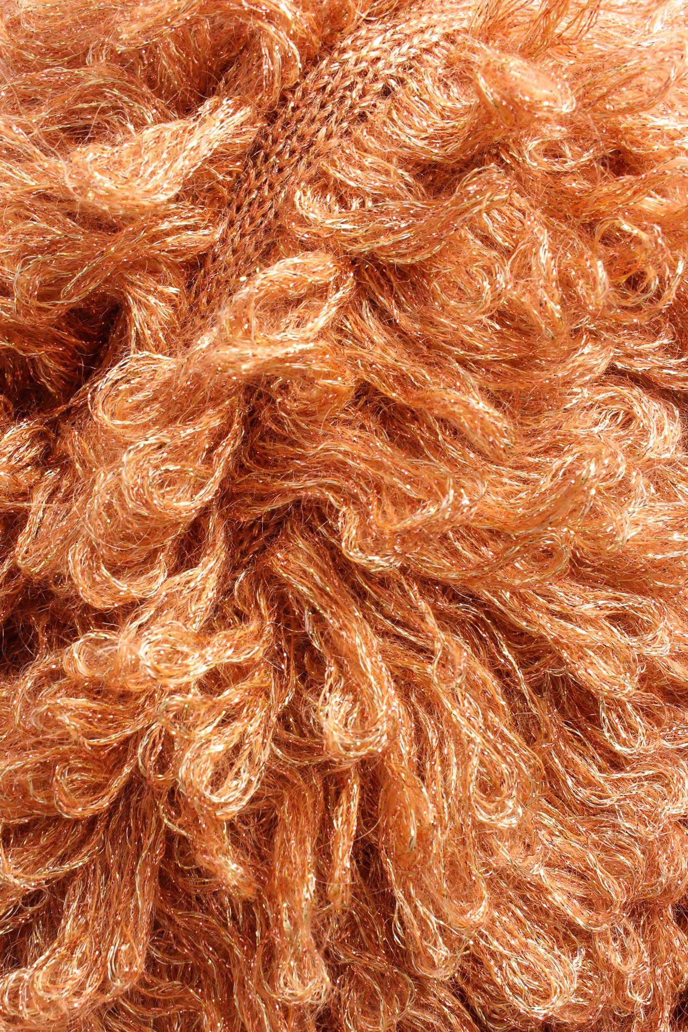 Vintage Missoni Metallic Looped Yarn Jacket mohair closeup @ Recess Los Angeles