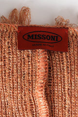 Vintage Missoni Metallic Looped Yarn Jacket label @ Recess Los Angeles