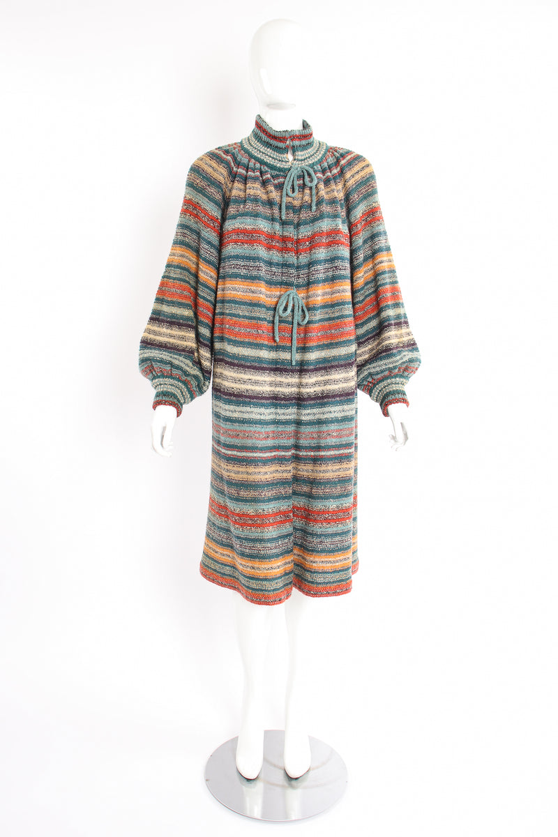 Vintage Missoni Balloon Sleeve Sweater Duster on Mannequin front at Recess Los Angeles