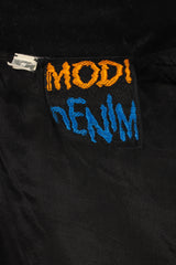 Vintage Modi Sequin Traffic Sign Jacket tag @ Recess Los Angeles