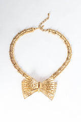 Vintage Monet Bow Tie Choker Necklace front @ Recess Los Angeles