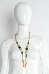 Vintage Monette of Paris Baroque Pearl & Glass Bead Necklace on mannequin @ Recess LA