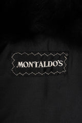 Vintage Montaldos Quilted Fur Trim Swing Jacket label at Recess Los Angeles