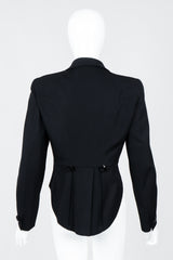 Vintage Moschino Cropped Tailcoat on Mannequin back, at Recess Los Angeles