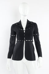 Vintage Moschino Convertible Button Jacket mannequin front @ Recess LA