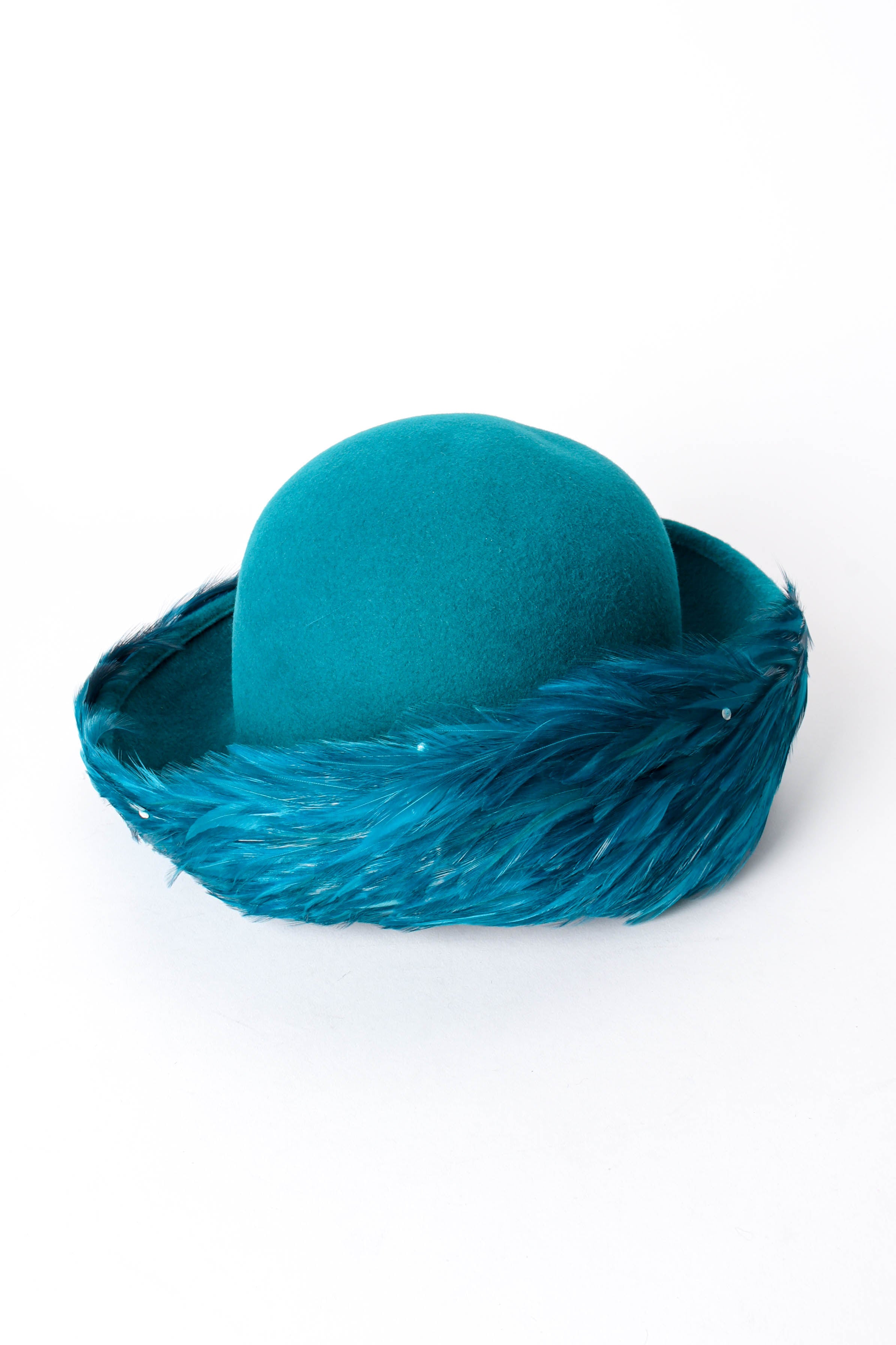 Vintage Mr. John Ombre Feather Bumper Hat at Recess Los Angeles