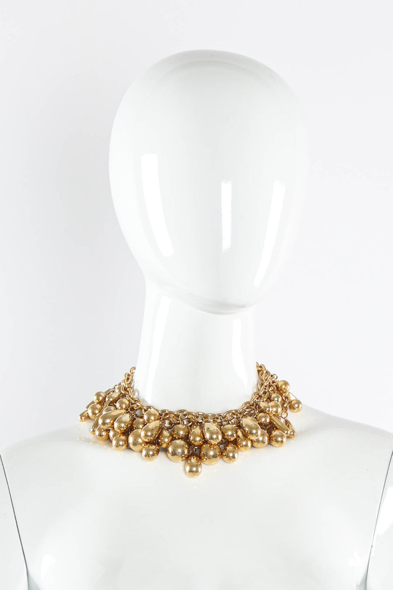 Vintage Chunky Tiered Bubble Choker Necklace on mannequin at Recess Los Angeles