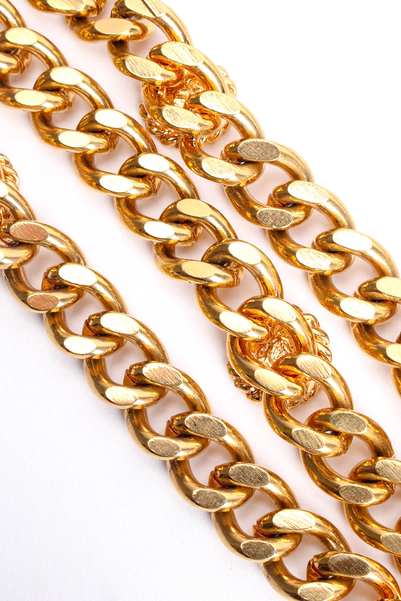 Vintage St. John Initial "SJ" Tiered Link Necklace links @ Recess LA