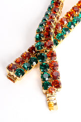 Vintage Warm Crystal Pointed Collar clasp at Recess Los Angeles