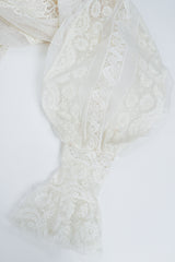 Vintage 1930s Sheer Lace Balloon Sleeve Wedding Bridal Dress Sleeve Detail at Recess LA