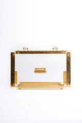 Vintage Lucite Flap Box Bag back at Recess Los Angeles