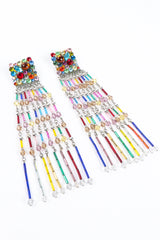 Vintage Raonbow Confetti Glass Bead Fringe Earrings at Recess Los Angeles