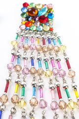 Vintage Confetti Glass Bead Fringe Earrings bead detail at Recess Los Angeles