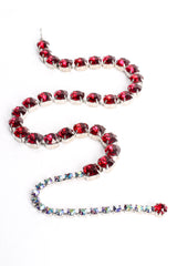 Vintage Ruby Strand Rhinestone Choker Necklace at Recess Los Angeles