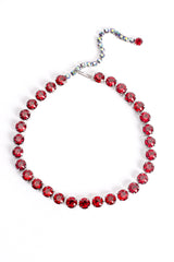 Vintage Ruby Strand Rhinestone Choker Necklace at Recess Los Angeles