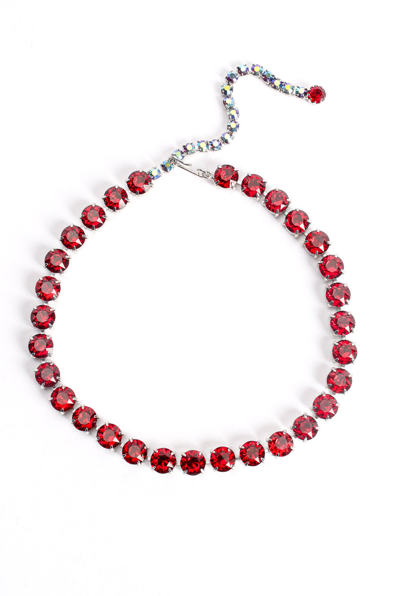 Vintage Ruby Strand Rhinestone Choker Necklace at Recess Los Angeles