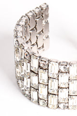 Vintage Tiled Baguette Rhinestone Cuff Bracelet at Recess Los Angeles