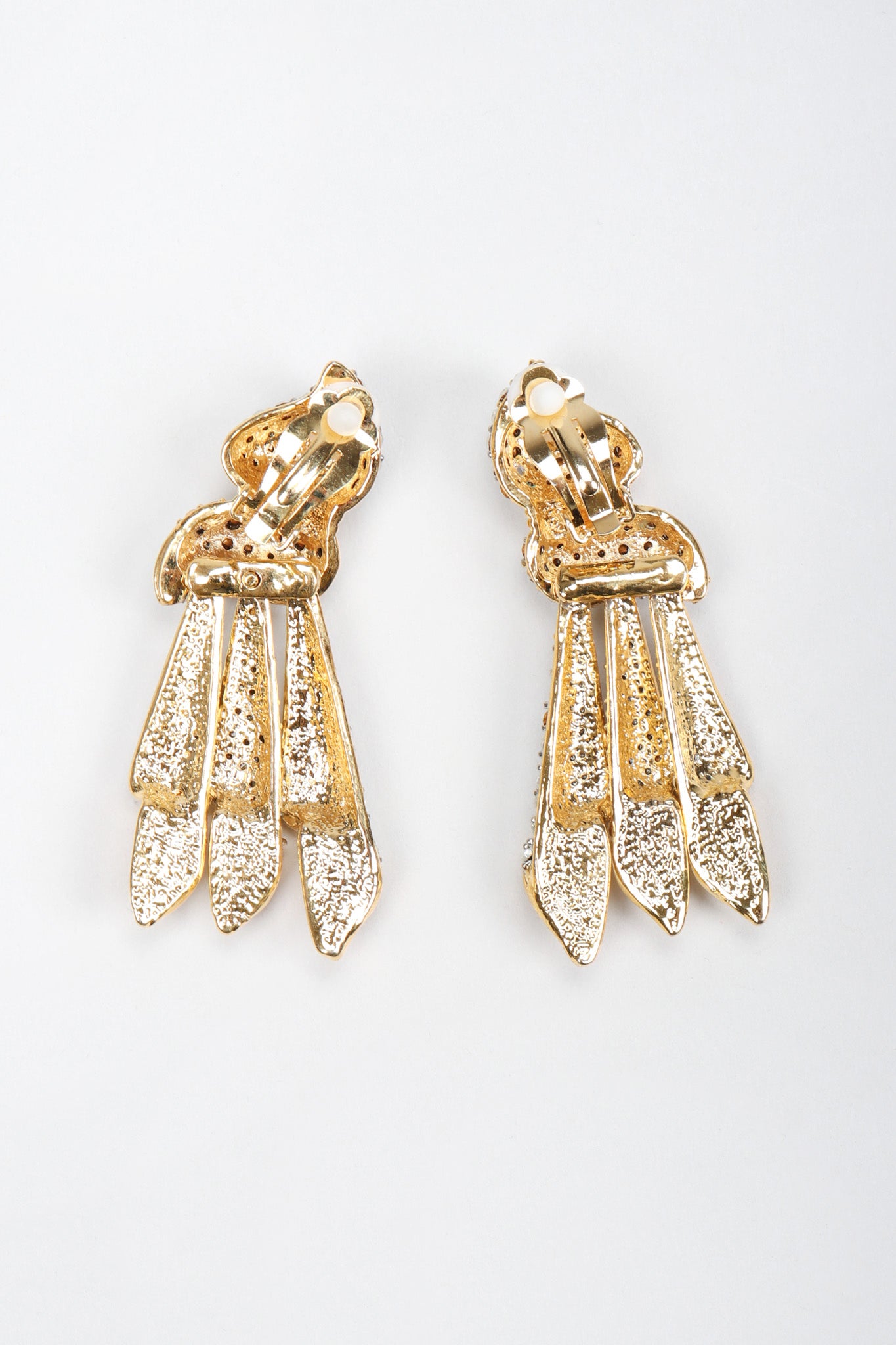 Recess Los Angeles Vintage Crystal Knot Dangle Squid Earrings