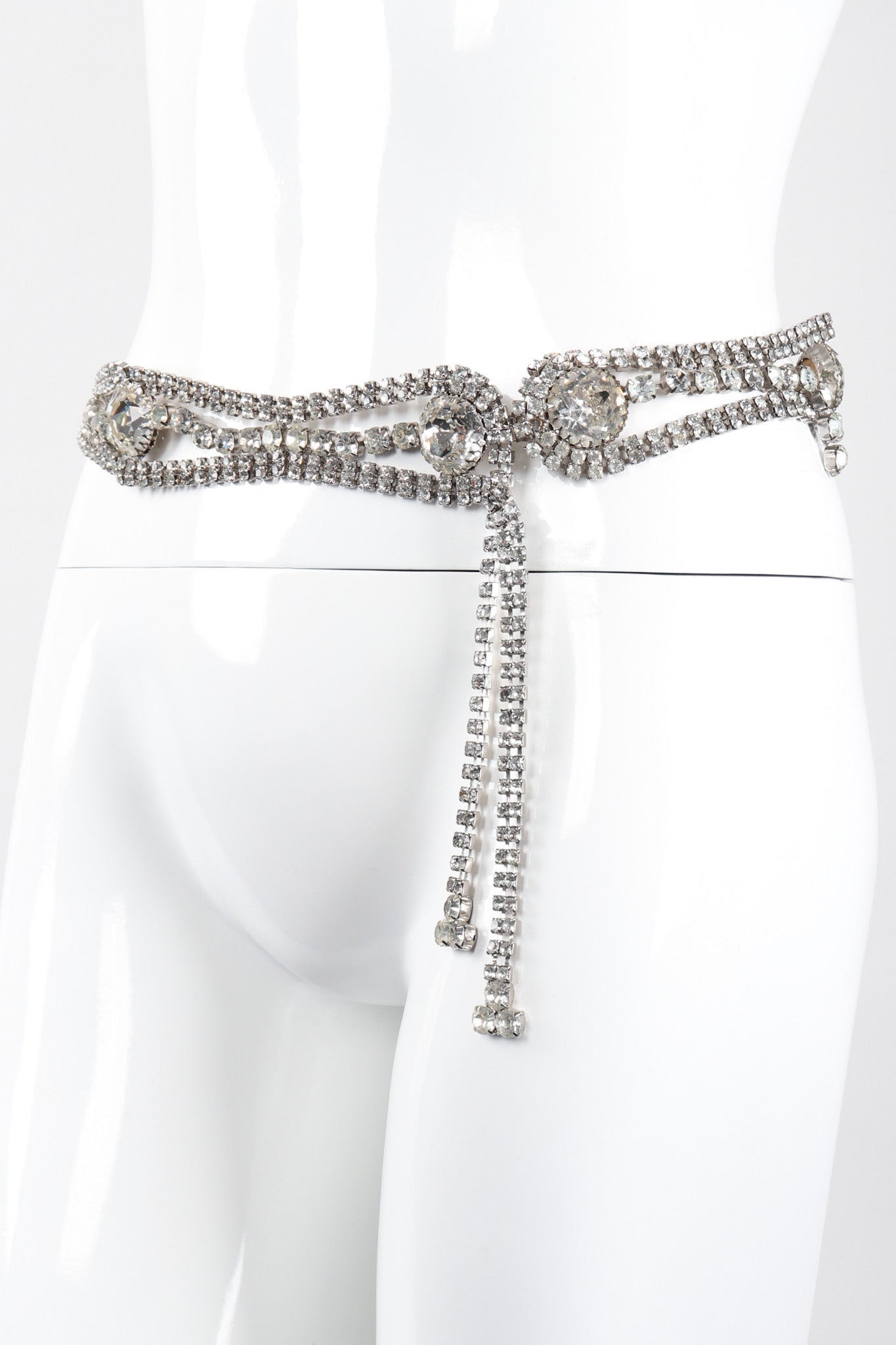 Recess Los Angeles Vintage Wavy Crystal Rhinestone Eye Hamsa Belt