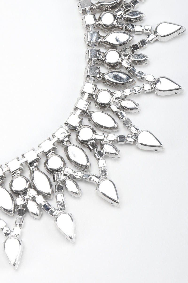 Recess Los Angeles Vintage Deco Pointed Crystal Rhinestone Collar Necklace