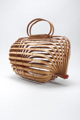 Recess Los Angeles Vintage Folding Accordion Bamboo Basket Bag