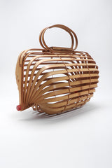 Recess Los Angeles Vintage Folding Accordion Bamboo Basket Bag