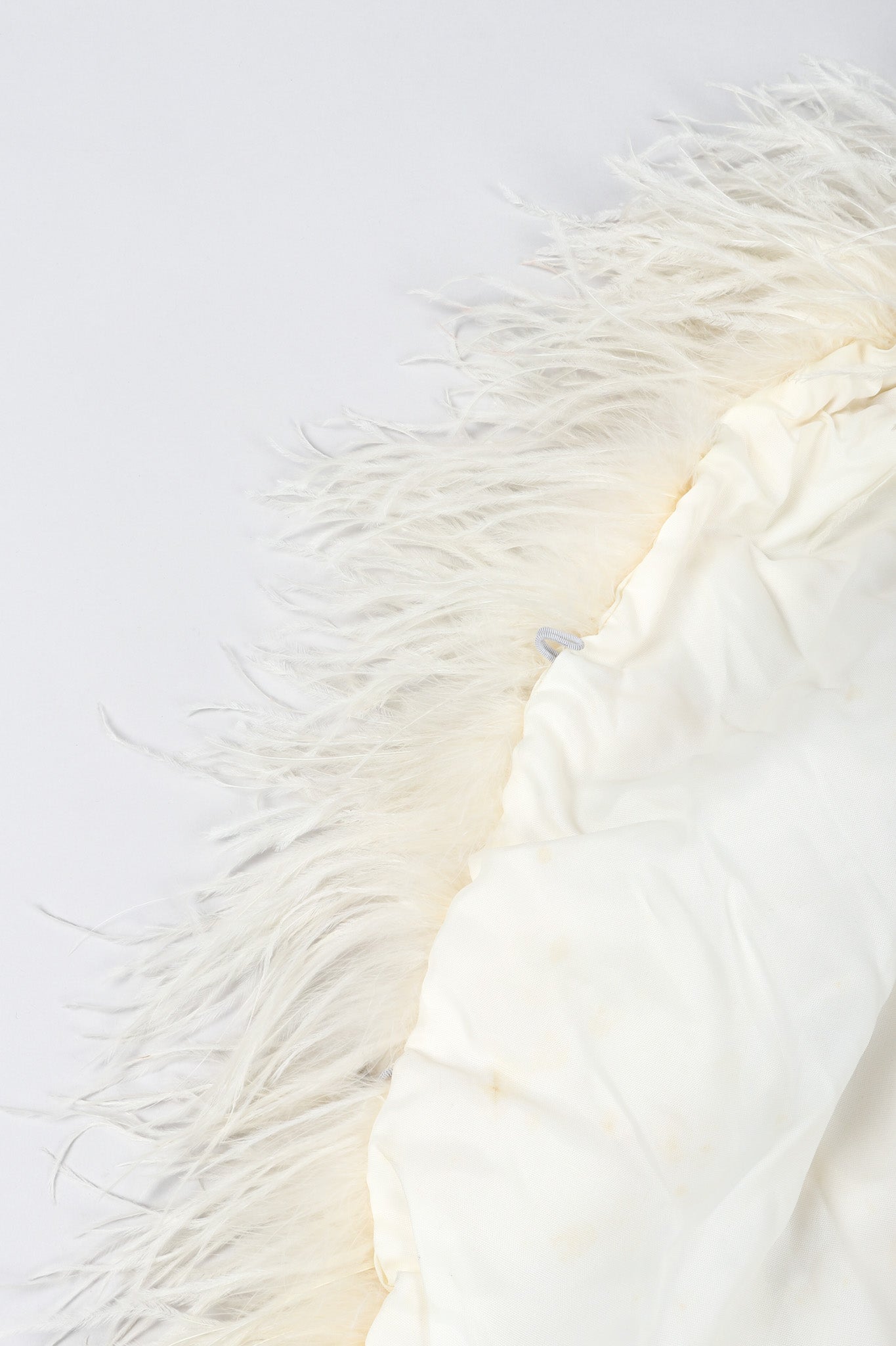 Recess Los Angeles Vintage Ostrich Trimmed Marabou Feather Cape