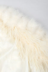 Recess Los Angeles Vintage Ostrich Trimmed Marabou Feather Cape