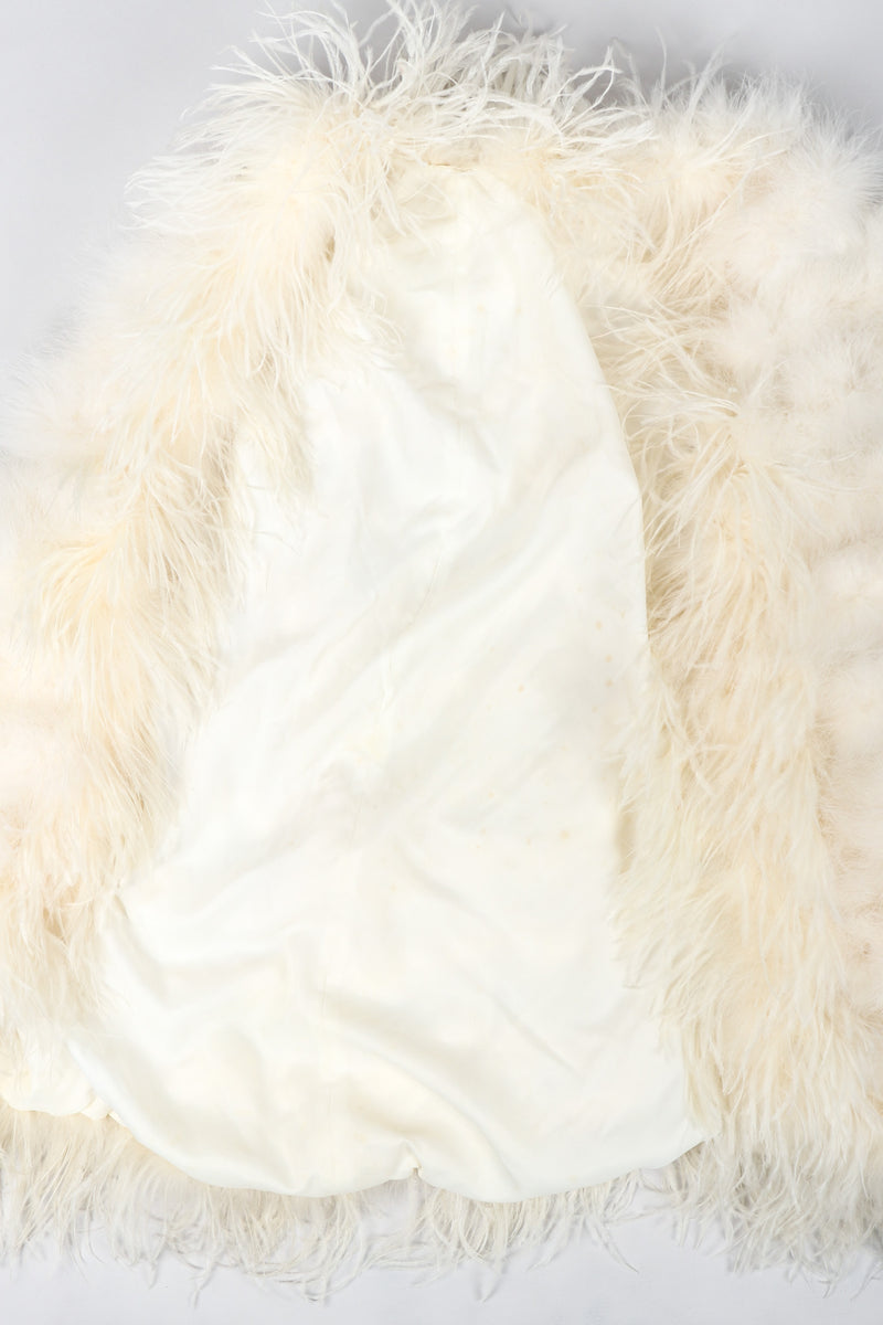 Recess Los Angeles Vintage Ostrich Trimmed Marabou Feather Cape