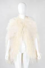 Recess Los Angeles Vintage Ostrich Trimmed Marabou Feather Cape