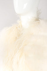 Recess Los Angeles Vintage Ostrich Trimmed Marabou Feather Cape