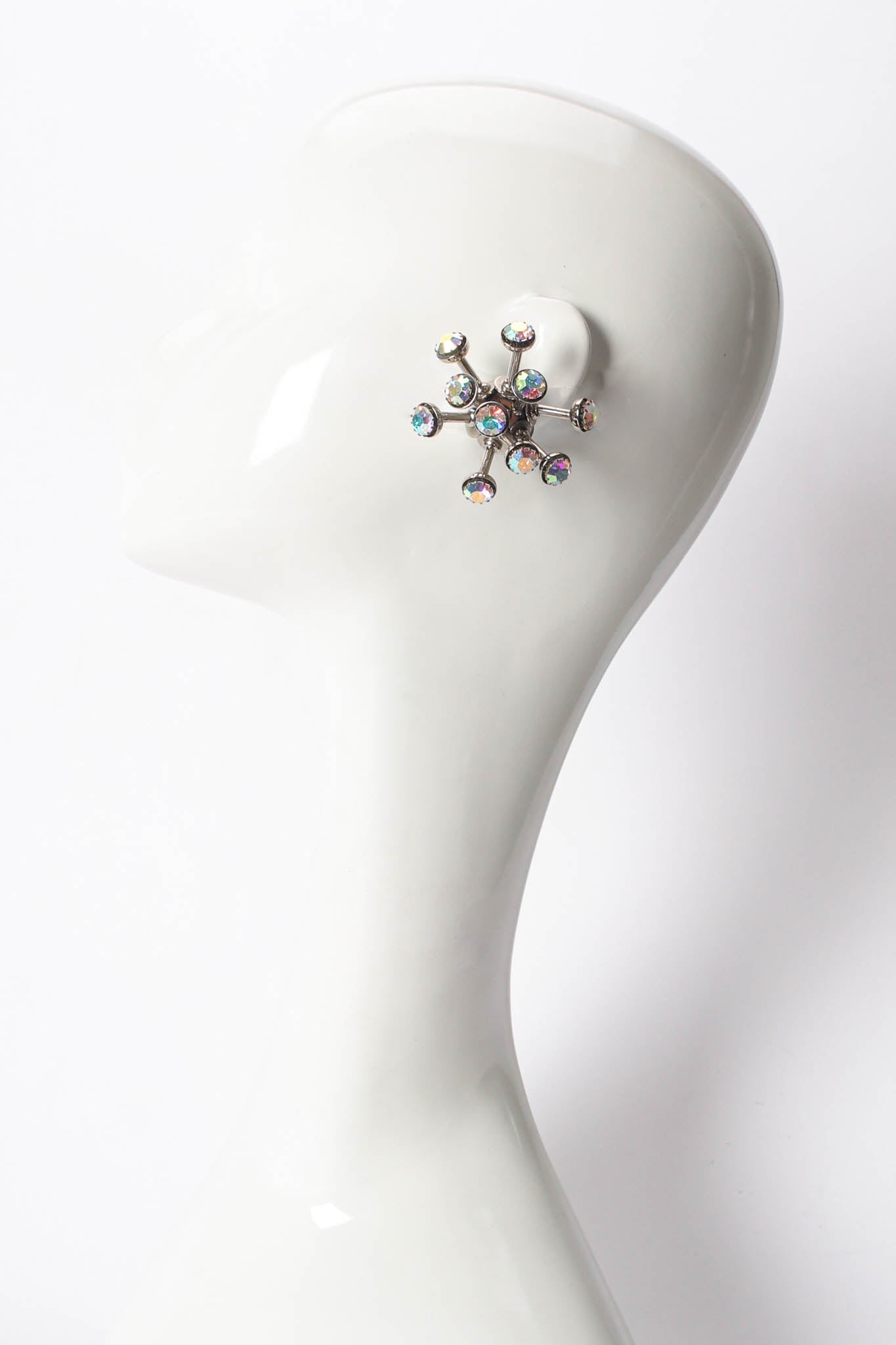 Atomic Rhinestone Sputnik Earrings