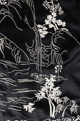 Vintage Embroidered Floral Robe Duster tree & mountain embroidery @ Recess LA