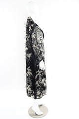 Vintage Embroidered Floral Robe Duster mannequin side @ Recess LA