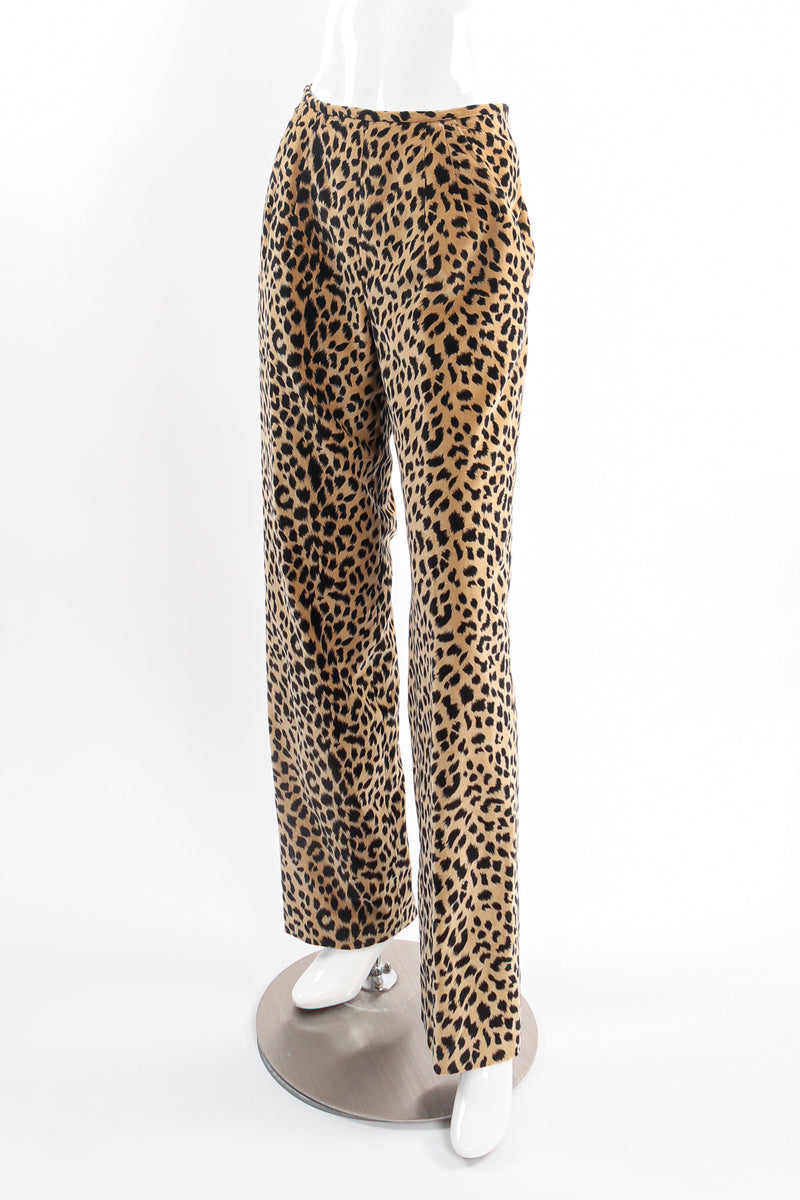 Velvet Cheetah Vest & Pant Set