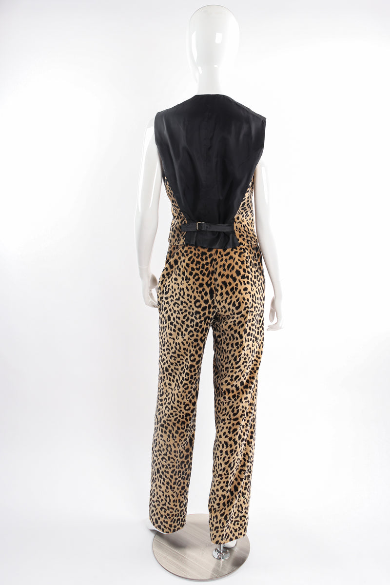 Velvet Cheetah Vest & Pant Set