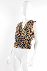 Velvet Cheetah Vest & Pant Set