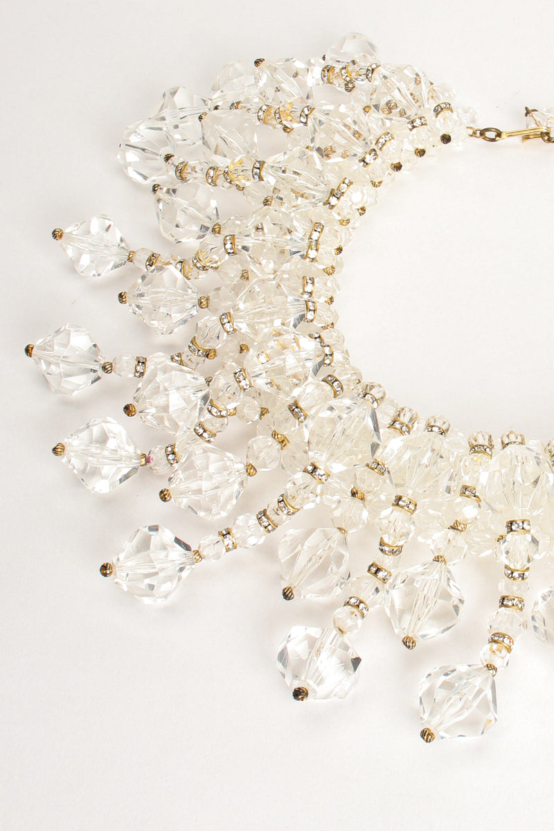 Vintage Lucite Icicle Collar Necklace detail at Recess Los Angeles