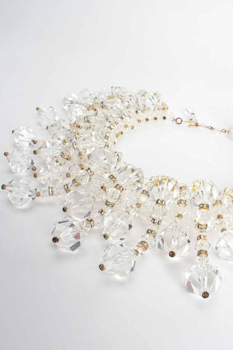 Vintage Lucite Icicle Collar Necklace detail at Recess Los Angeles