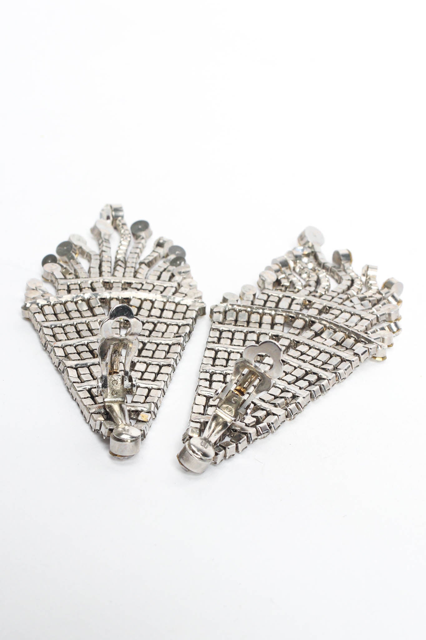 Vintage Waterfall Rhinestone Earrings opened back @ Recess Los Angeles