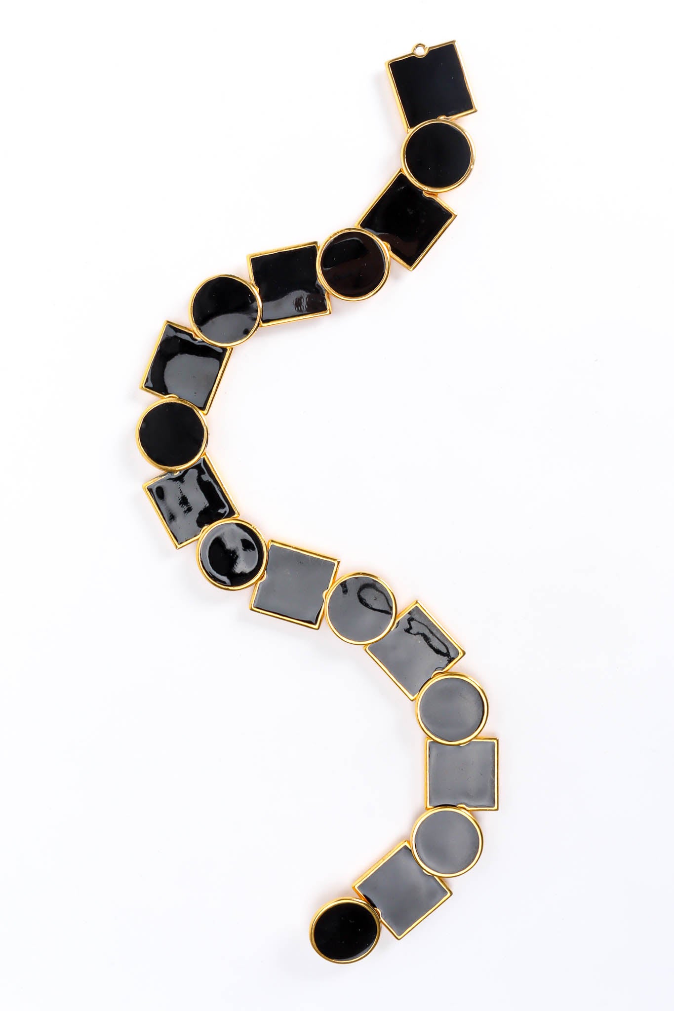 Enamel Shapes Necklace & Earring Set