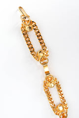 Vintage Rhinestone Cuban Chain Link Belt reversed hook at Recess Los Angeles