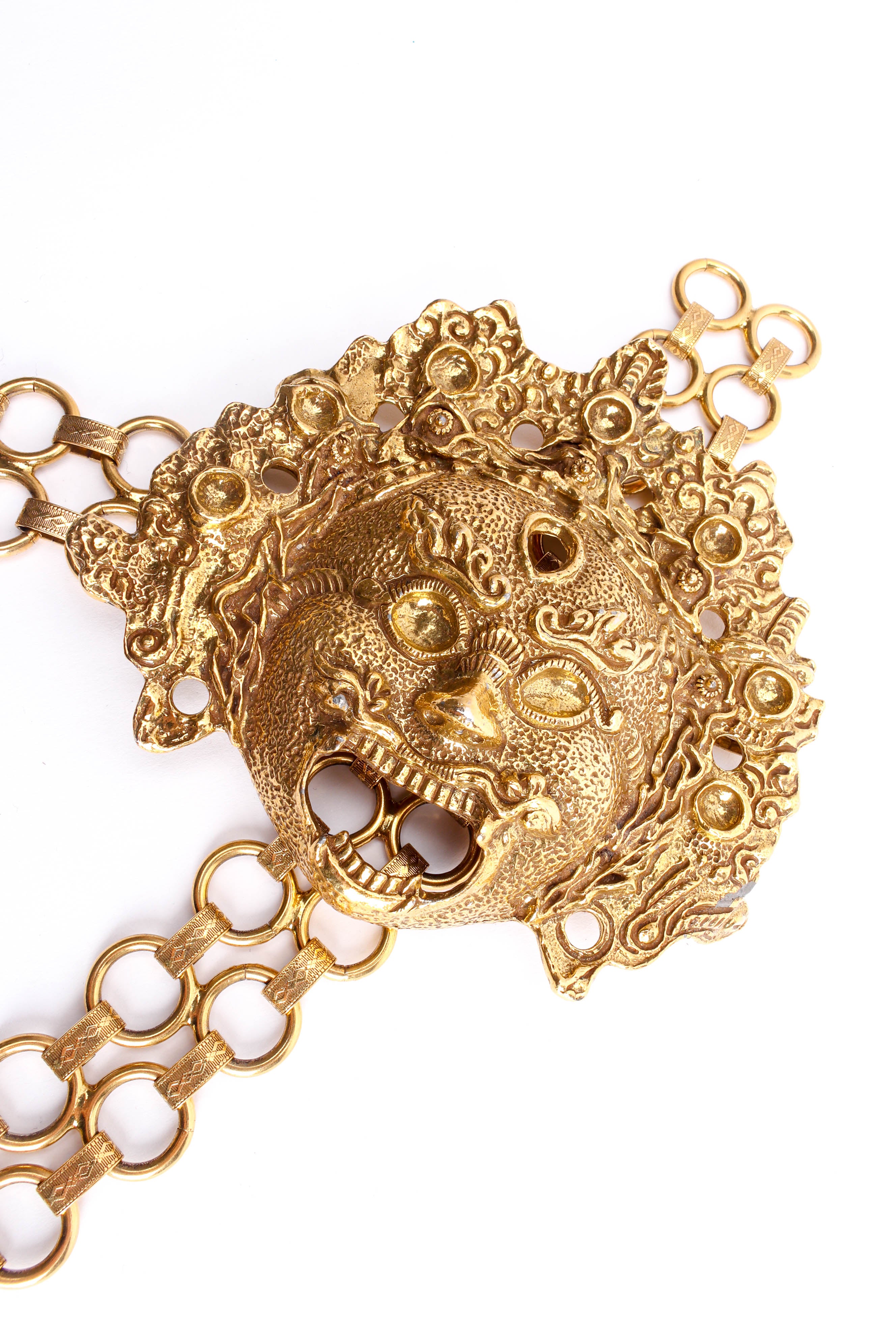 Vintage Sun God Double Chain Belt buckle @ Recess Los Angeles