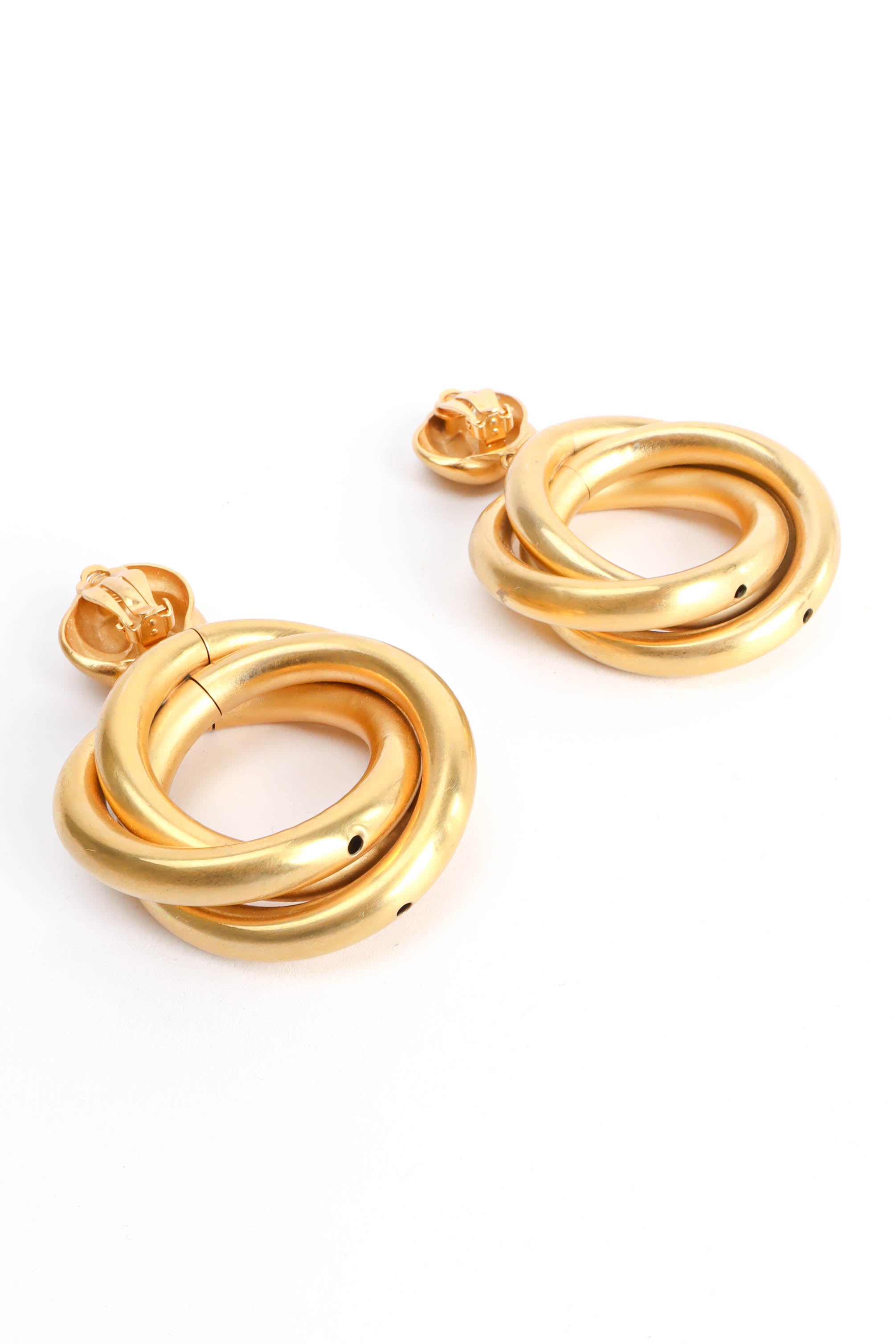 Vintage Tender Twist Coupling Earrings closed backing @ Recess Los Angeles