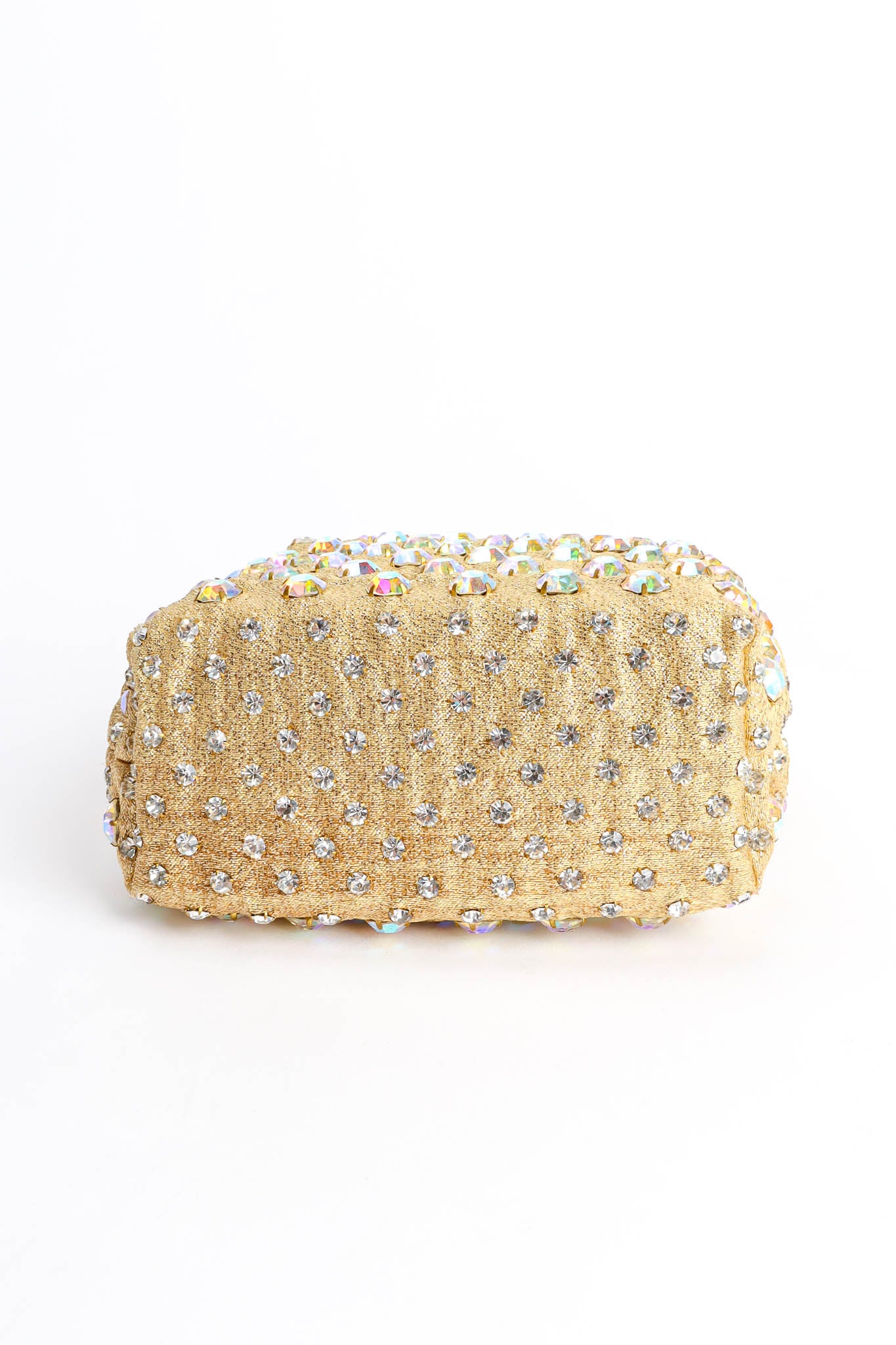 Vintage Iridescent Rhinestone Frame Pouch Bag bottom base bag @ Recess Los Angeles